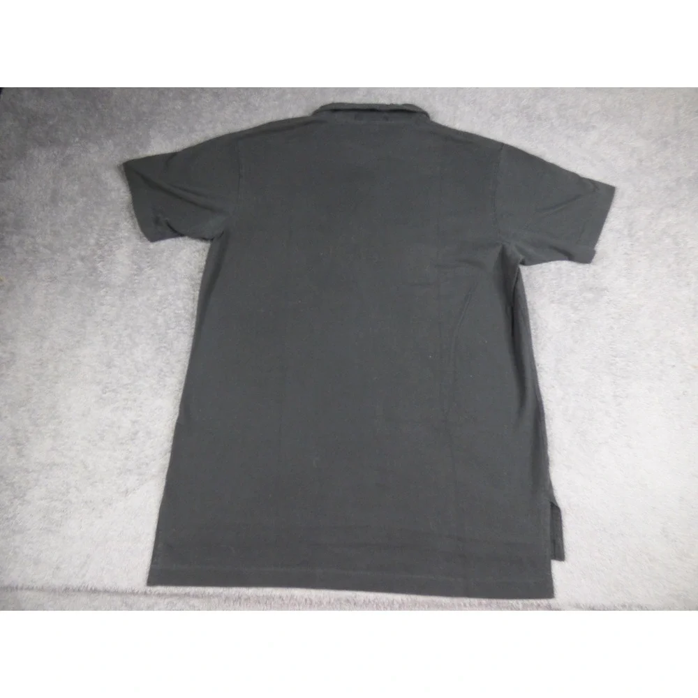 Polo Ralph Lauren Mens Black Cotton Pocket Polo Shirt Red Pony Logo Size M